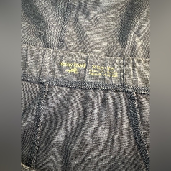 HORNY TOAD&CO ChaChaCha Skirt Blue Shadow A-Line Fluted Organic Cotton Knit - Picture 7 of 11